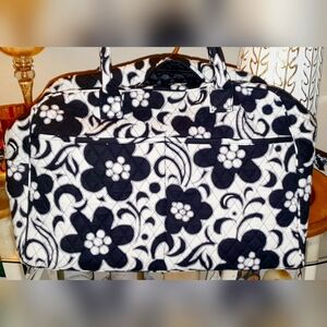 Vera Bradley large twill duffle bag